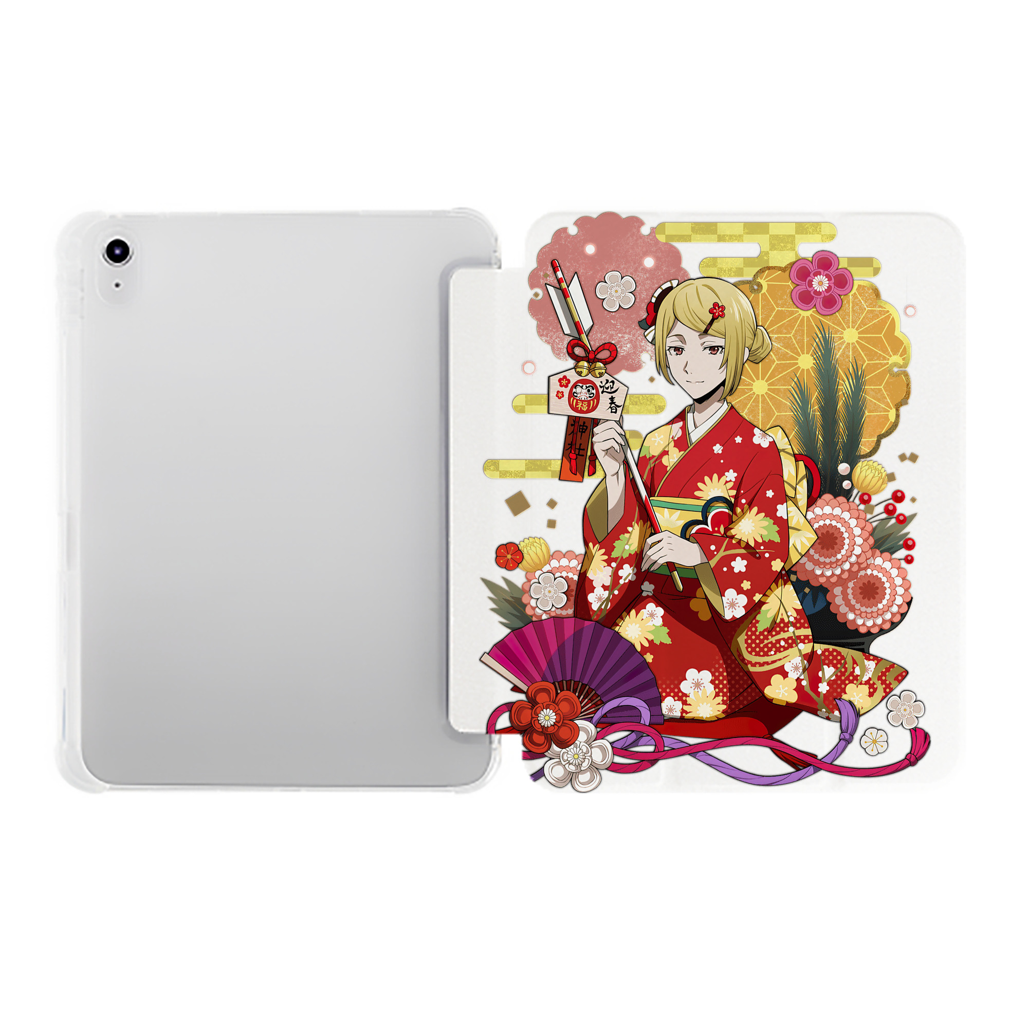 （画像用） 文豪ストレイドッグス Bungo Stray Dogs IPad ケース ペン収納付き 三つ折りスタンド PUレザー×シリコン 対応機種9.5/10.5/10.9インチ